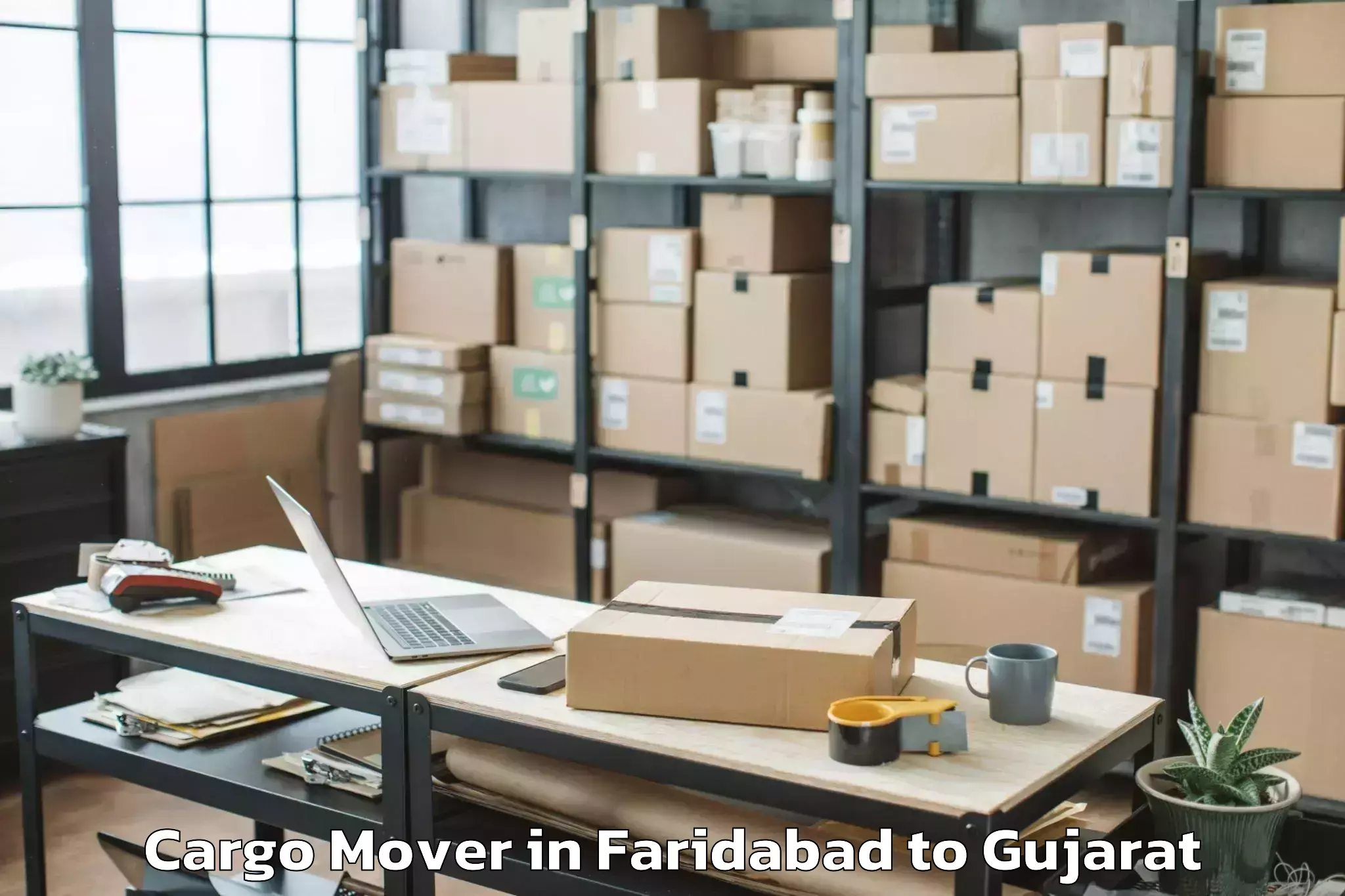 Affordable Faridabad to Ahmadabad City Cargo Mover